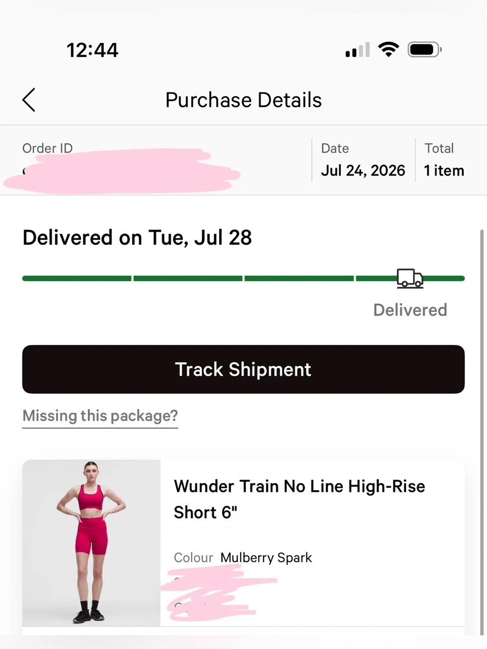Lululemon Wunder Train HR Short 6